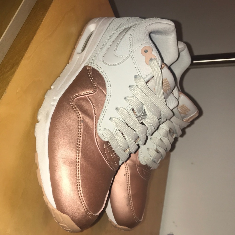 Rose Gold & Grey Airmax 1s